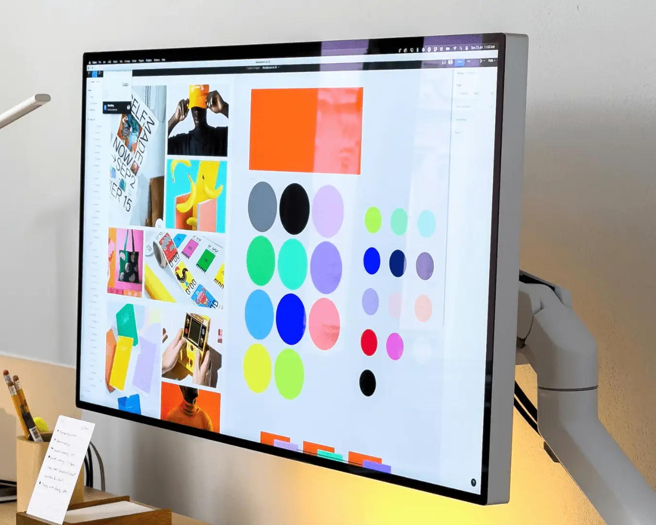 Business website displayed on a computer screen, illustrating a refreshed website design